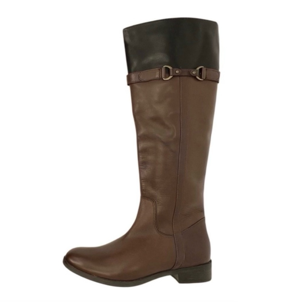 NEW Clarks Riding Boots Women’s Size 6 Brown Black Leather Tall Knee-High new